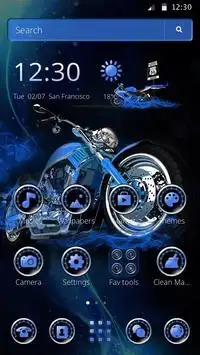 دراجة كهربائية الأزرق الموضوع Screen Shot 3