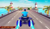 光 ATVクワッドバイク 警察の追跡 交通レースゲーム Screen Shot 8