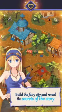 Fantasy town: Anime girls story Screen Shot 0