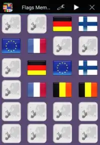 Flags Memory Game Screen Shot 1