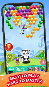 Raccoon Bubble Shooter Game 2021: Pop Bubble Games Screen Shot 2