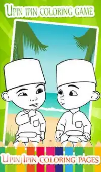 Coloring Pages for Upin and Ros & his friends Screen Shot 2