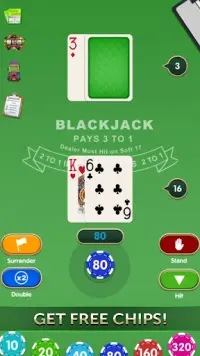 BlackJack 21: Royale King Screen Shot 1