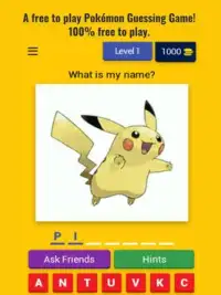 Guess The Pokémon Quiz - Complete Pokédex - Trivia Screen Shot 5