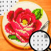 Cross Stitch Coloring By Number-Pixel Art