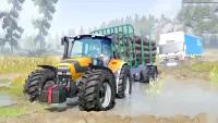 traktor tarik auto berkebun bertugas permainan Screen Shot 3