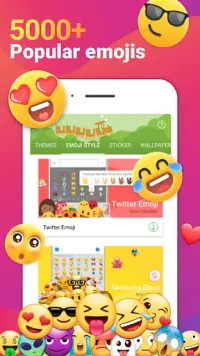 iMore চতুর Emojis কীবোর্ড - শীতল ফন্ট GIFs কীবোর্ড Screen Shot 0