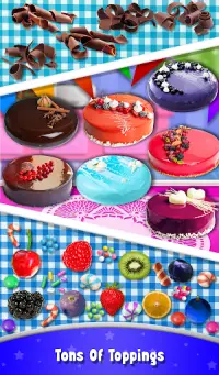Cake Glaze Mirror Strawberry Chocolate! Chef fai Screen Shot 14