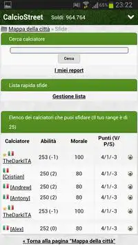 CalcioStreet.net Screen Shot 6