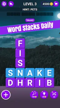 Word Blocks: Free Word Stacks Game Screen Shot 2