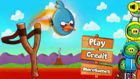 Angry Chicken Slingshot Throw Down  hungry birds Screen Shot 0