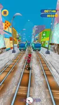 Subway Run Santa Rush Screen Shot 0