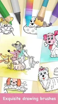Dog Coloring Books Screen Shot 1