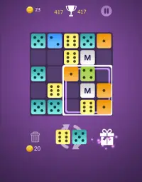 Dominoes puzzle - merge blocks with same numbers Screen Shot 2