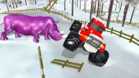 Rhino wild car chase: Impossible car stunt 2021 Screen Shot 4