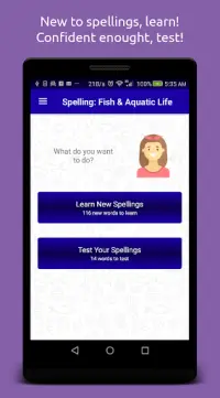 Spelling: Fish & Aquatic Life Screen Shot 0