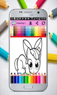 Coloring little Pony Princess Screen Shot 2
