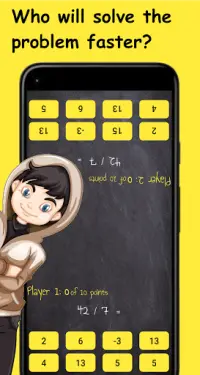 Math Duel: 2 Players Math Game Screen Shot 1
