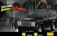 Car and Zombies : Highway Kill Squad Screen Shot 2