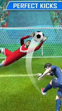 Fußball kicken Perfect Football Penalty Kicks Screen Shot 0