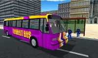 Tourist Bus NYC Offroad Driving Mountain Challenge Screen Shot 3
