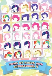 Mini Ponies Rainbow Pinkie Pony Dress Up Screen Shot 3