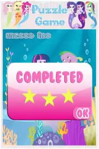 Pony Mermaid Puzzle Game Screen Shot 0