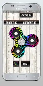 colorful zebra Fidget Spinner toy Screen Shot 1