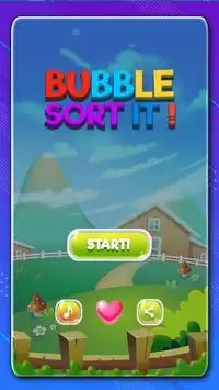 New Bubble Sort It Color Puzzle Game Screen Shot 0