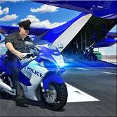 Police Airplane Transport Bike