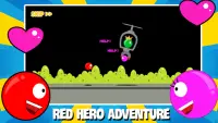 Red Hero Ball vs Green King Screen Shot 0