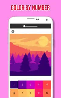 Landscape Coloring By Number - Pixel Art Screen Shot 3