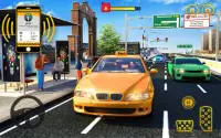 Желтая кабина американского таксиста 3D такси игры Screen Shot 23