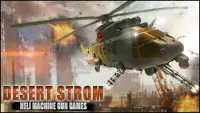 Desert Storm Heli Machine Gun Games Screen Shot 1