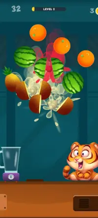 သစ်သီးစားပွဲ: Fruit Slicer 2021 Screen Shot 2