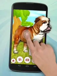 Bulldog Pet Dog 3D Screen Shot 2