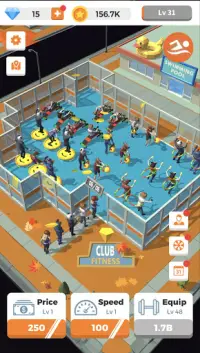 Idle Gym - Fitness Simulatio‪n‬ Screen Shot 4