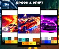 Color by Number: Fast Car Pixel Art Screen Shot 3