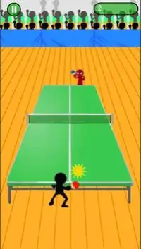 Stickman Ping Pong Screen Shot 2