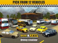 Bus & Taxi Driving Simulator Screen Shot 14