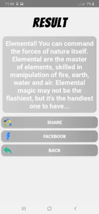 What Is Your Magic Power? Personality Test Screen Shot 2
