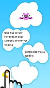 Piggy Parachute Lite Screen Shot 1