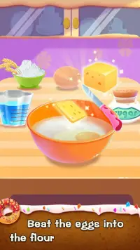 ドーナツを作る-楽しい料理ゲーム Screen Shot 0
