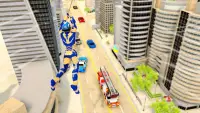 Miami Rope Hero Robot Open World City Gangster Screen Shot 1