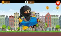 Talking Super Ninja Run Gold Screen Shot 1
