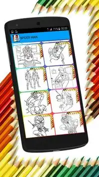 SuperHeroes Coloring Pages Screen Shot 6