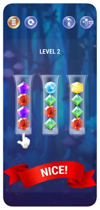 Ball Sort Puzzle - Color Gem Screen Shot 1