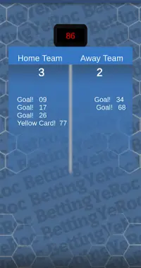 Virtual Football Betting Screen Shot 1
