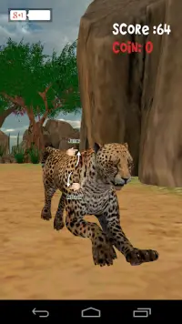 Animal Run :Cheetah 3D Screen Shot 0