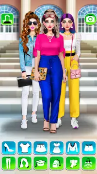 College Girls Fashion Dress Up Screen Shot 0